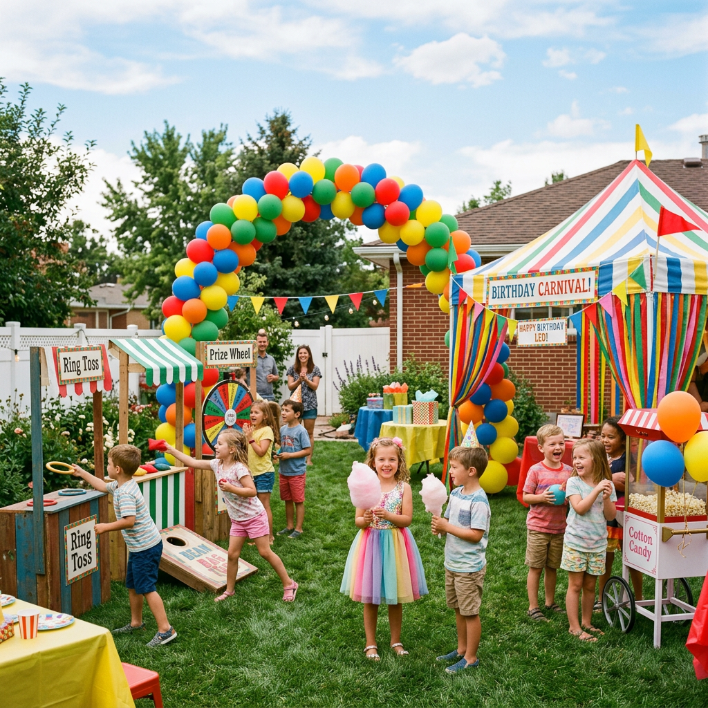 How to Throw a Backyard Kids' Carnival Party in Denver