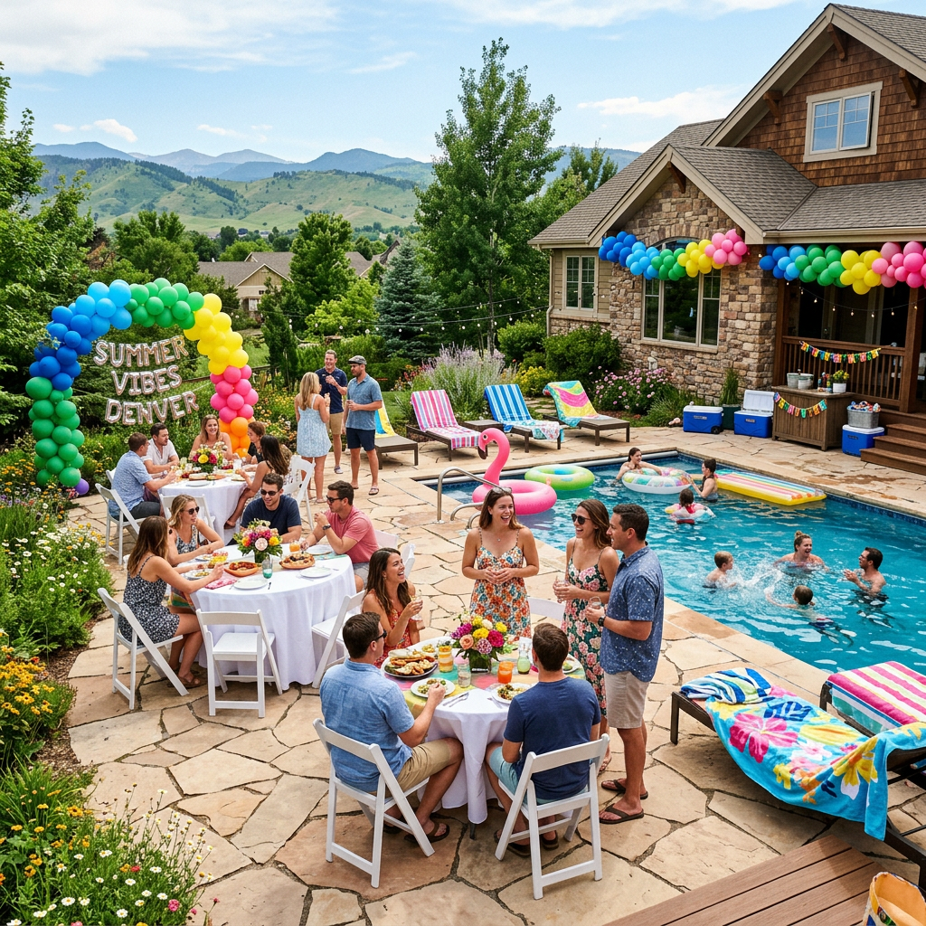 How to Throw a Backyard Pool Party in Denver